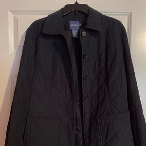 Faconnable quilted navy jacket size large